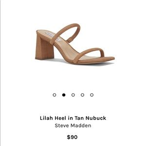 Steve Madden nude block heels